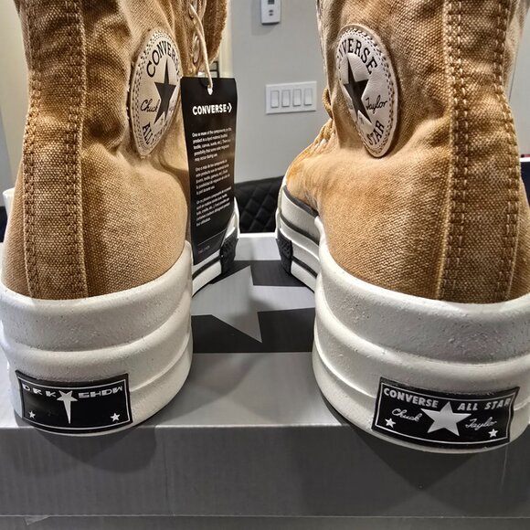 Converse x DRKSHDW DBL DRKSTR OVERDYE Chuck 70 ‘Blonde' A06756C MENS SIZE 10 NEW - Picture 6 of 16